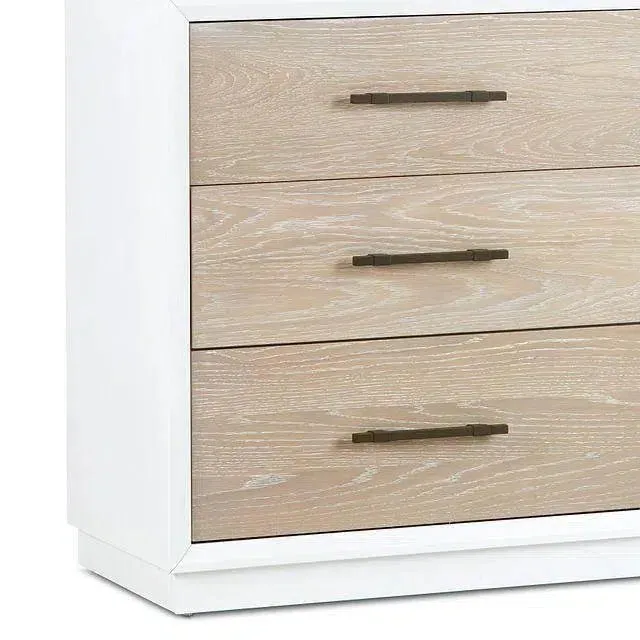 62" High Gloss Boca Grande Six Drawer Double Dresser