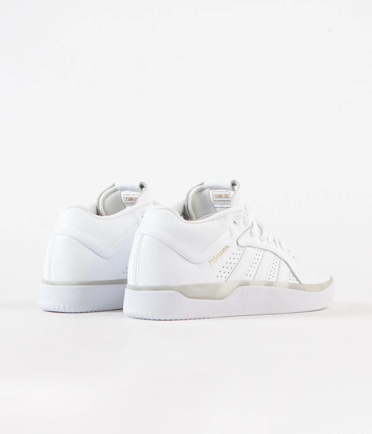 Adidas Tyshawn Shoes - White / White / White