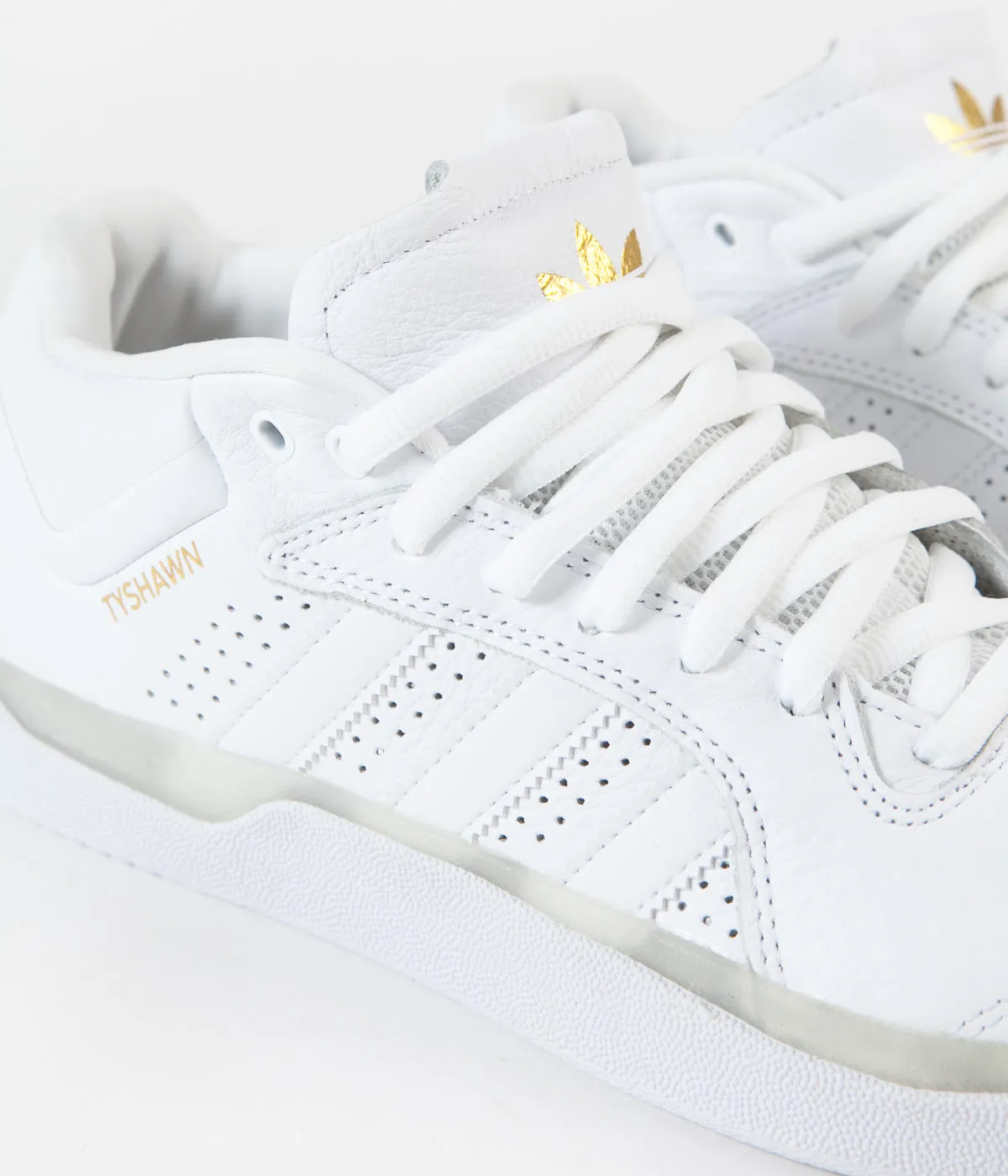 Adidas Tyshawn Shoes - White / White / White