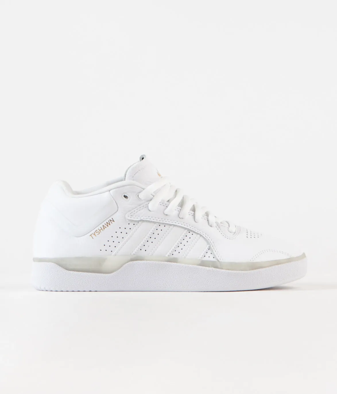 Adidas Tyshawn Shoes - White / White / White