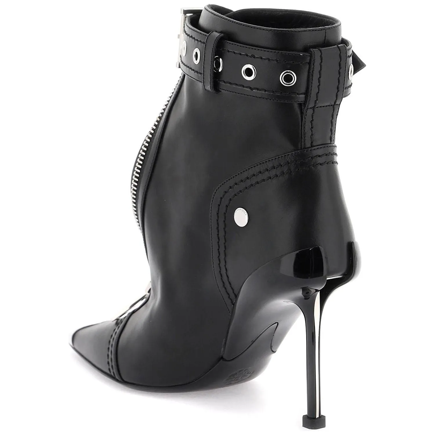 Alexander Mcqueen 'slash biker' ankle boots