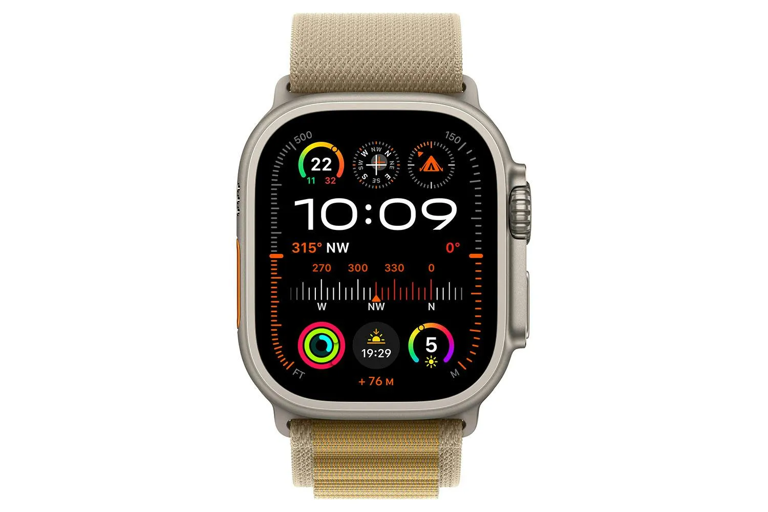 Apple Watch Ultra 2 GPS   Cellular | 49mm | Natural Titanium Case with Tan Alpine Loop Small