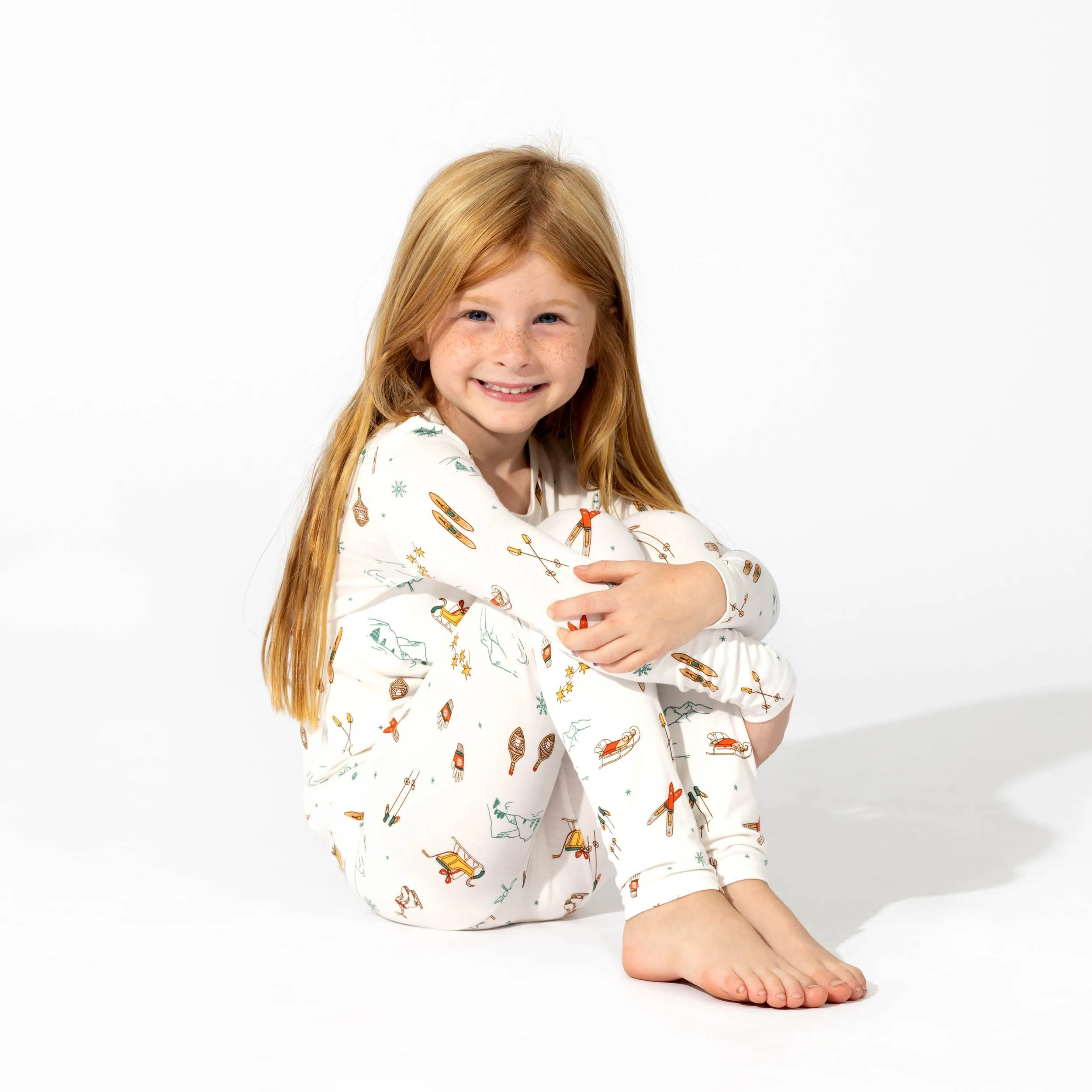 Bellabu Bear 2 piece PJ Set - Vintage Holiday