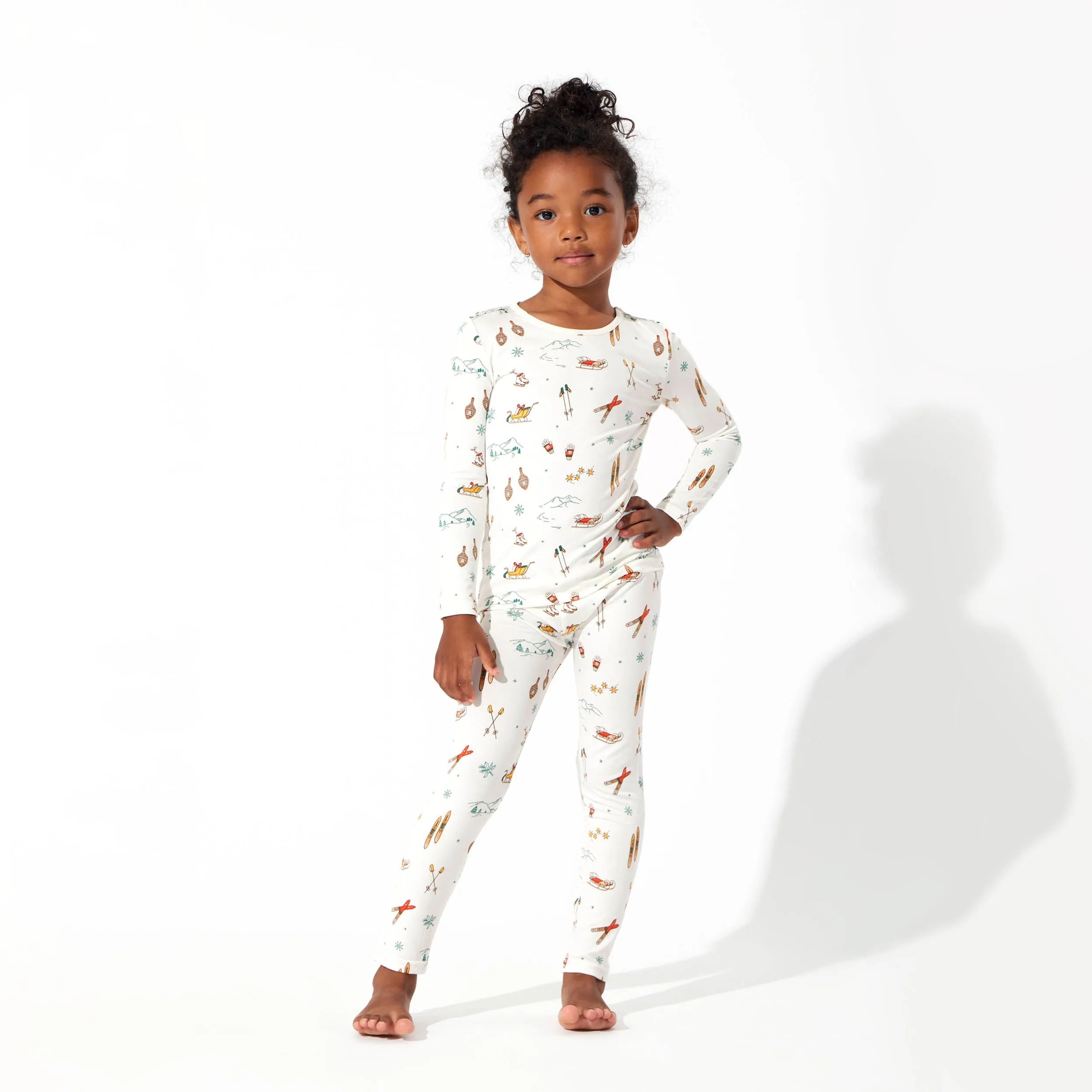 Bellabu Bear 2 piece PJ Set - Vintage Holiday