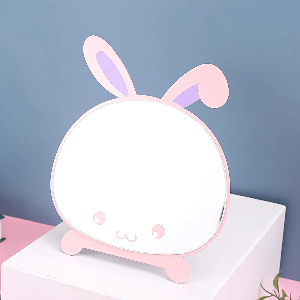 Cool Bunny With Ears Table Mirror.