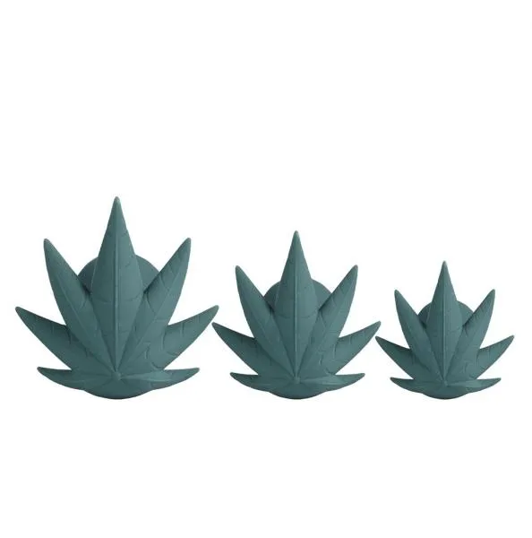 Doobies Pot Leaf Butt Plugs (Set of 3)