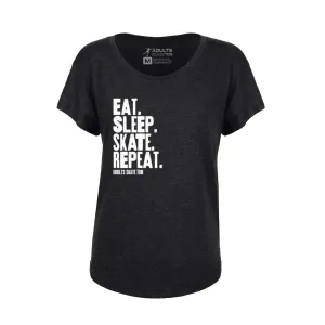 Eat Sleep Skate Repeat Dolman Tee