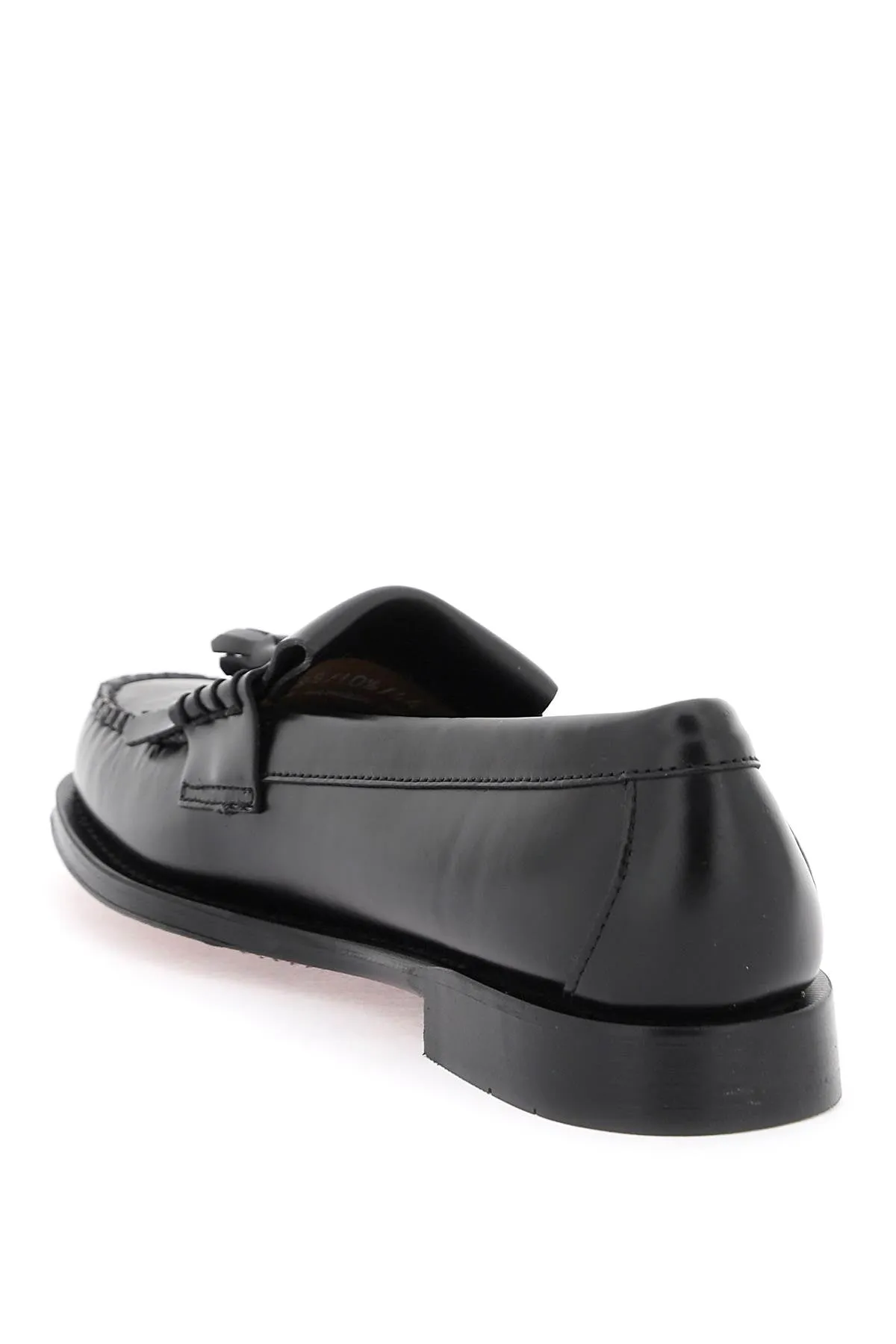 G.h. bass esther kiltie weejuns loafers in brushed leather