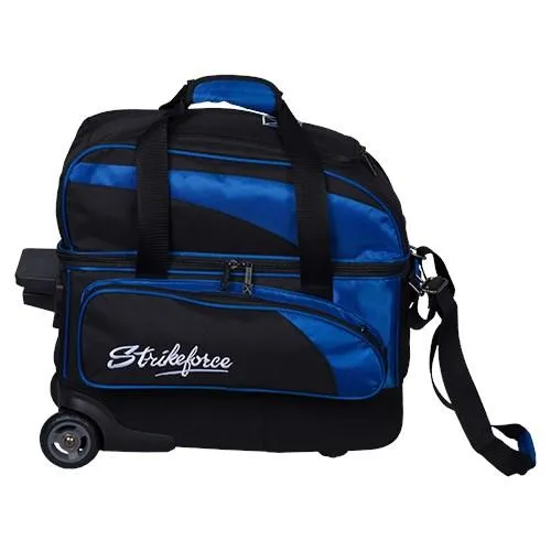 KR Strikeforce Cruiser Locker Double Roller Black Royal Bowling Bag