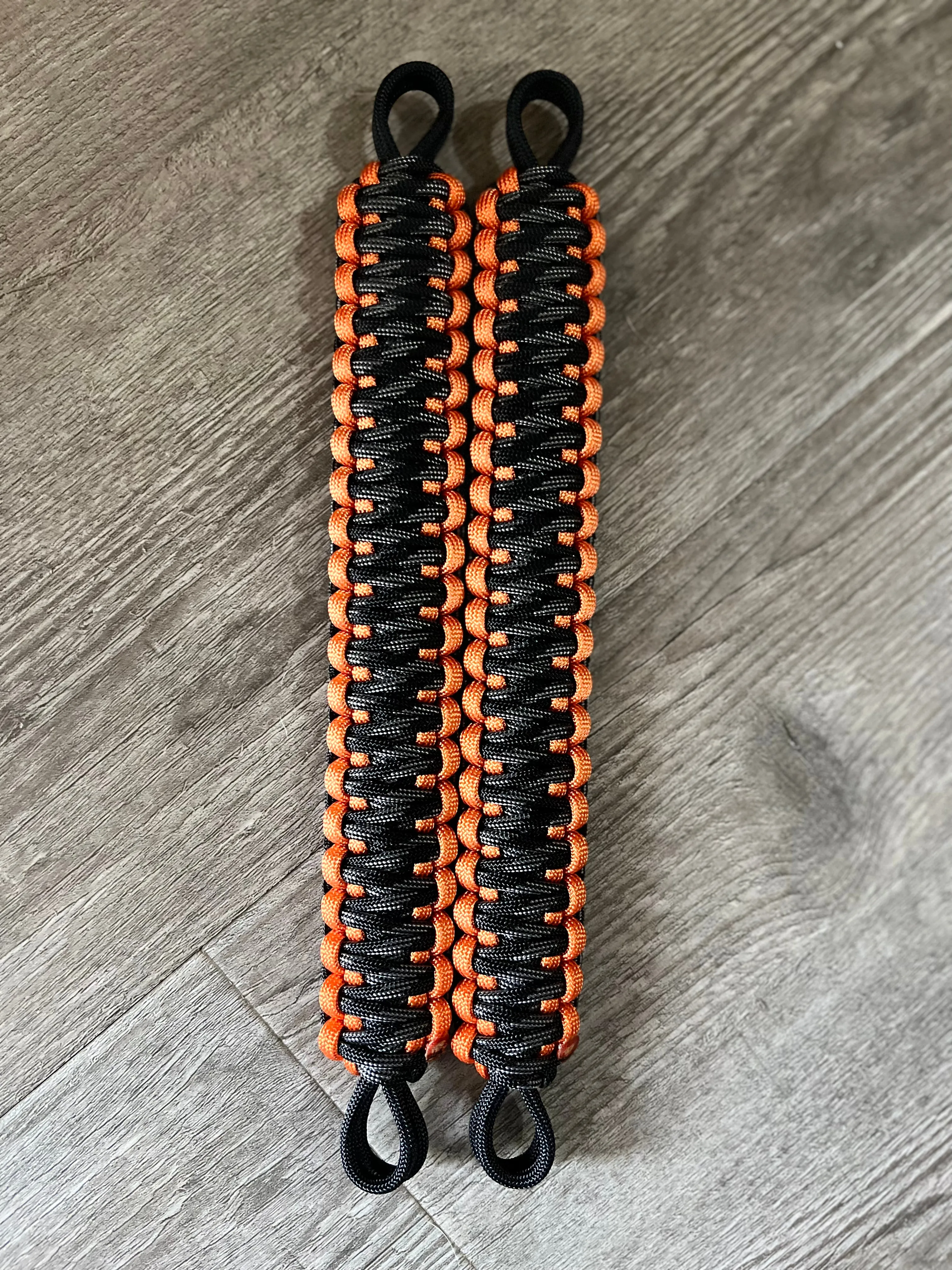 Krawlergrips Orange Touch of Grey Paracord Grab Handle