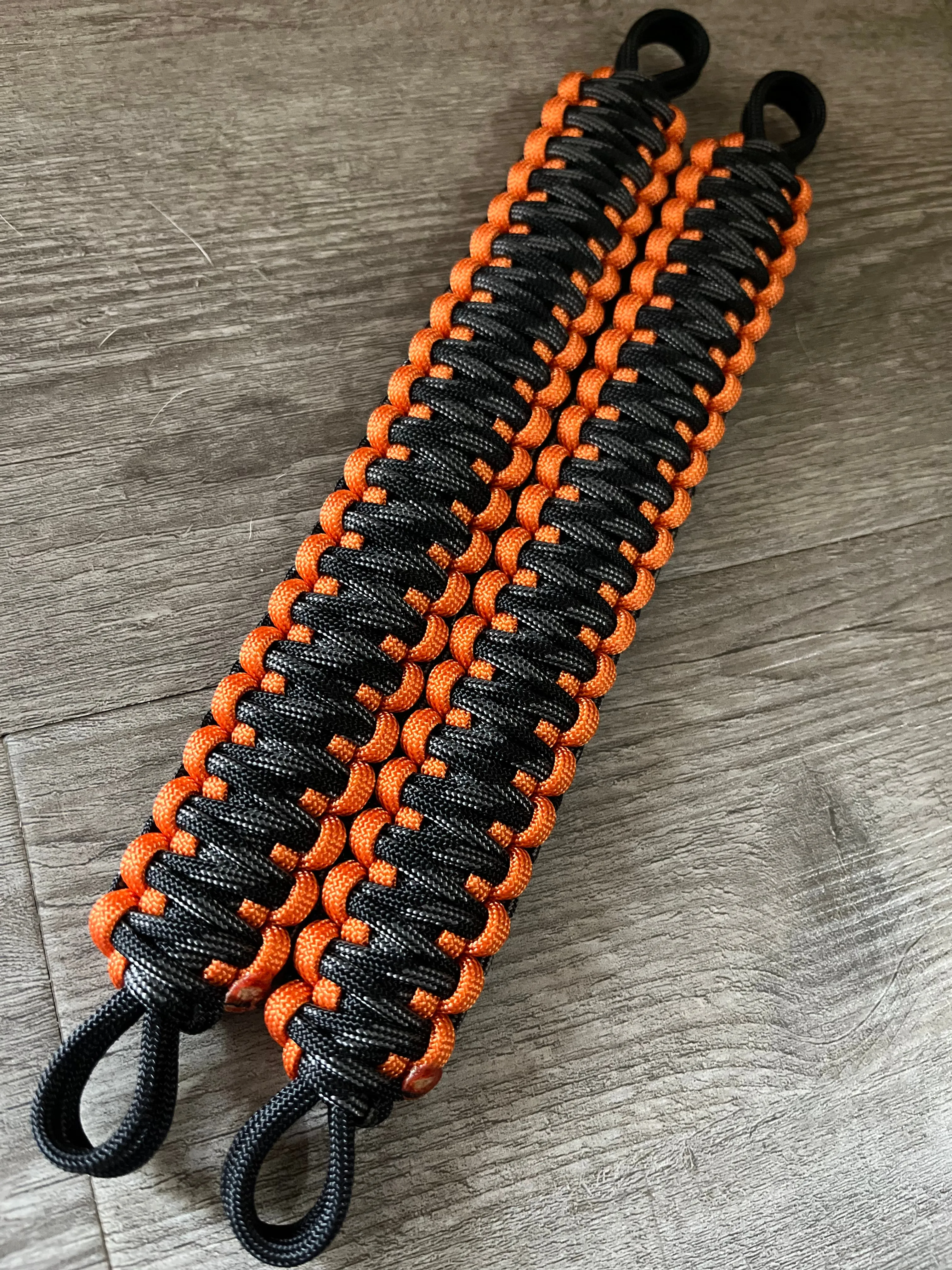 Krawlergrips Orange Touch of Grey Paracord Grab Handle