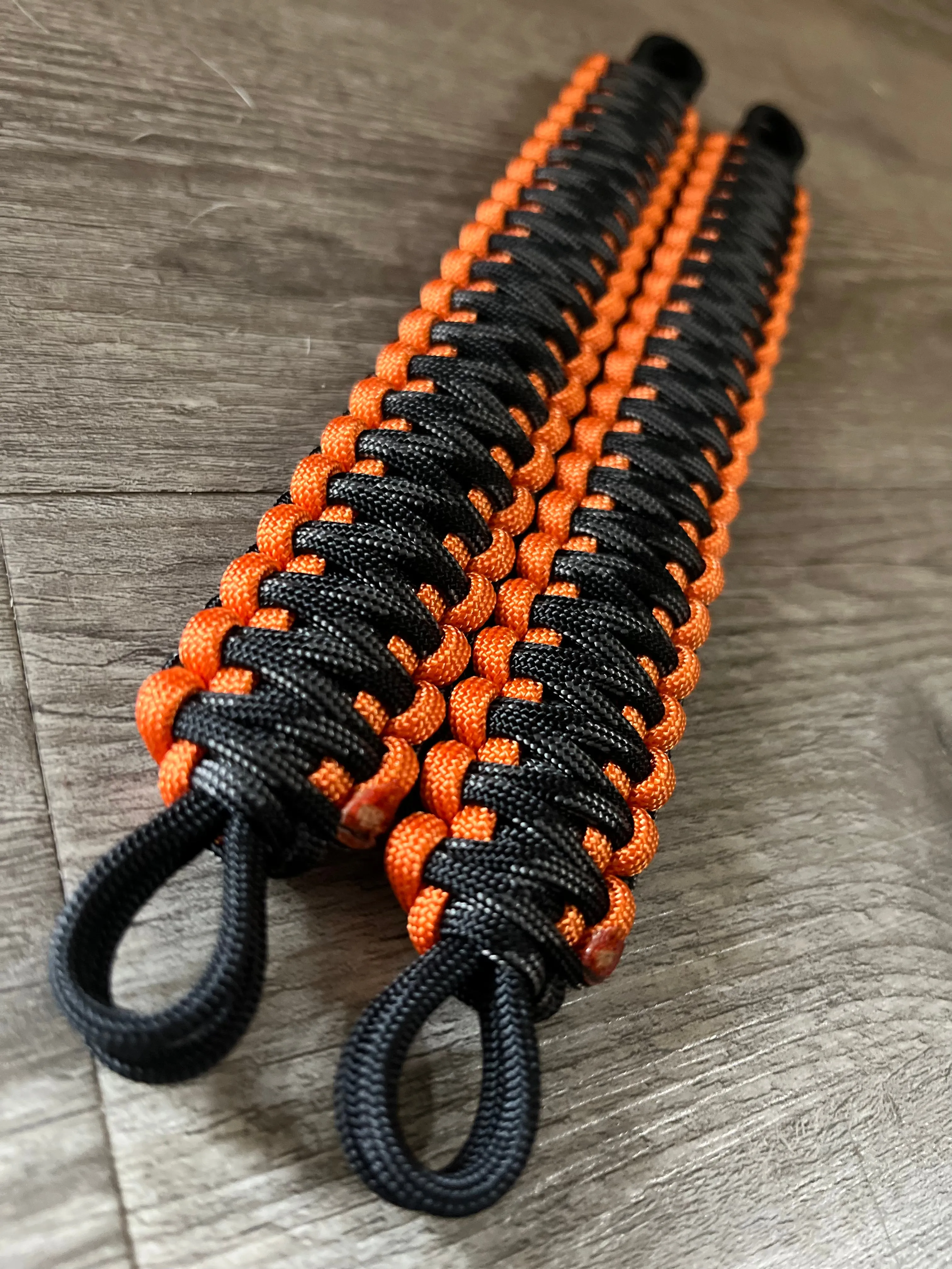 Krawlergrips Orange Touch of Grey Paracord Grab Handle