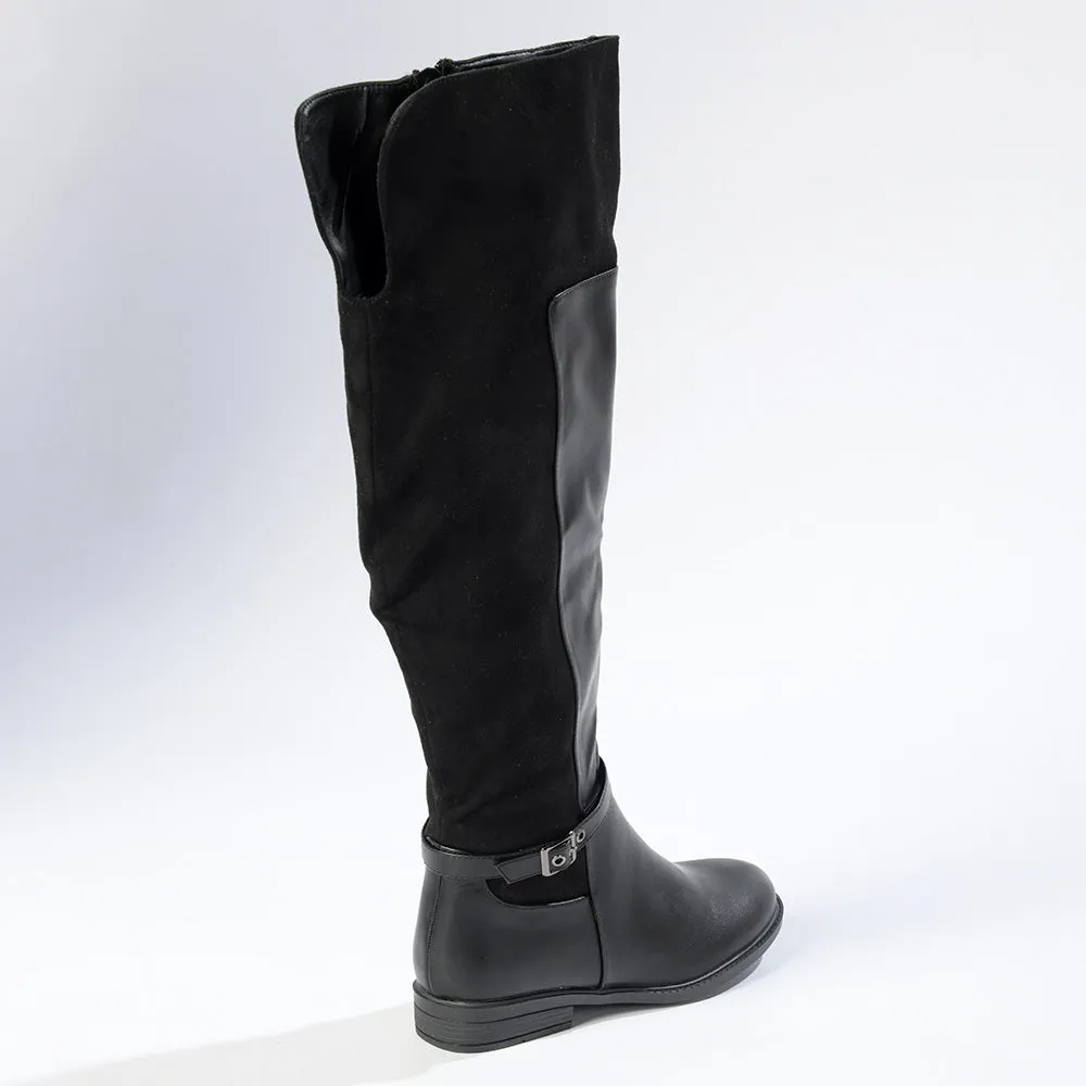 Madison Gianna Full Length Boot -  Black