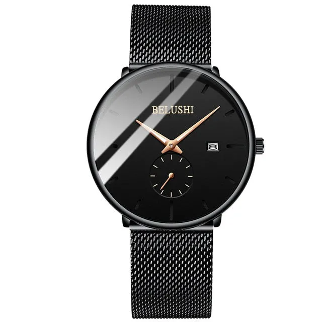 Men’s Luxury  Stainless Steel Quartz Watch