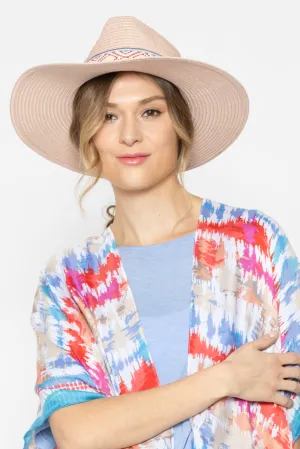 Multi Color Band Panama Hat