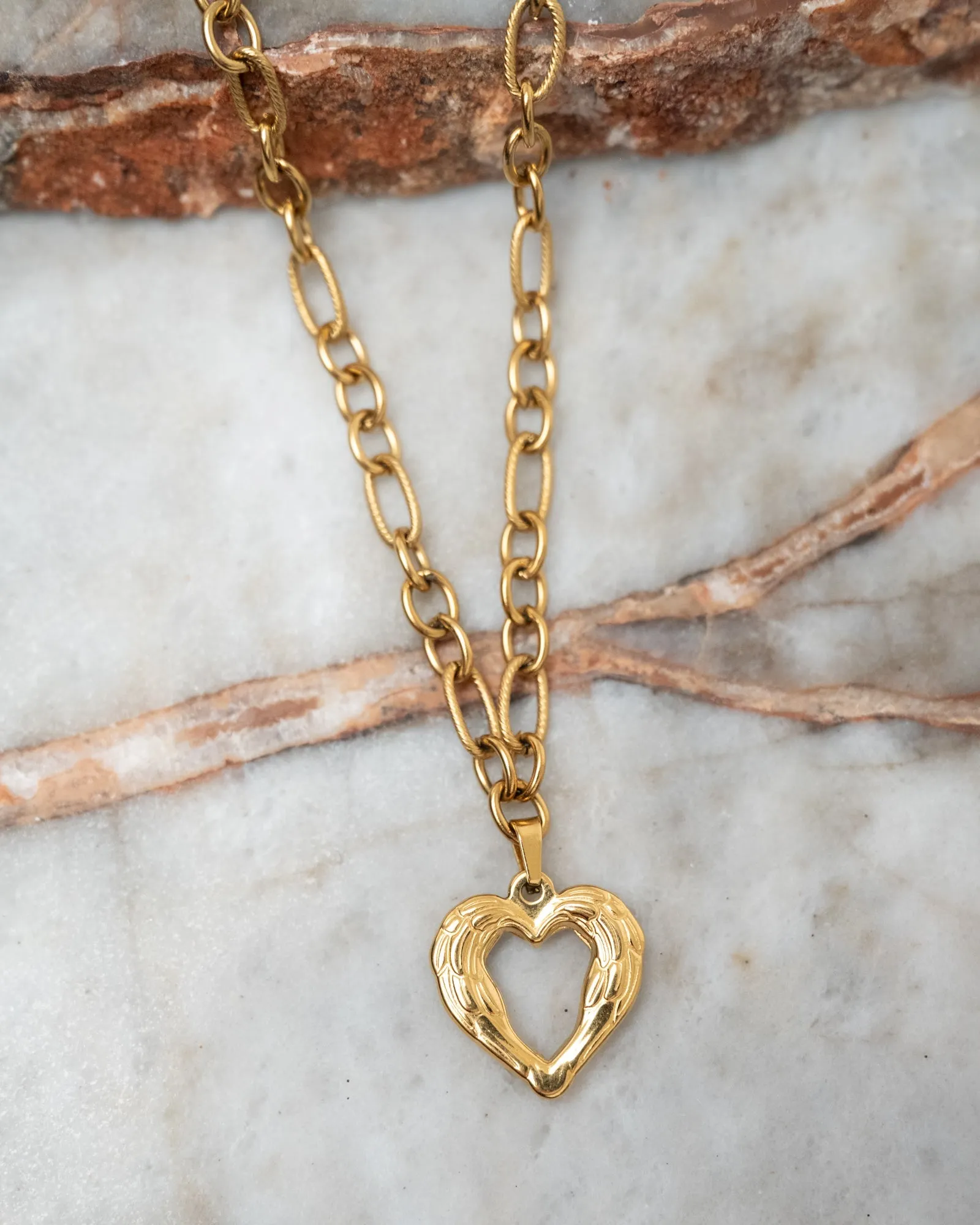 Necklace Sisi Heart Gold