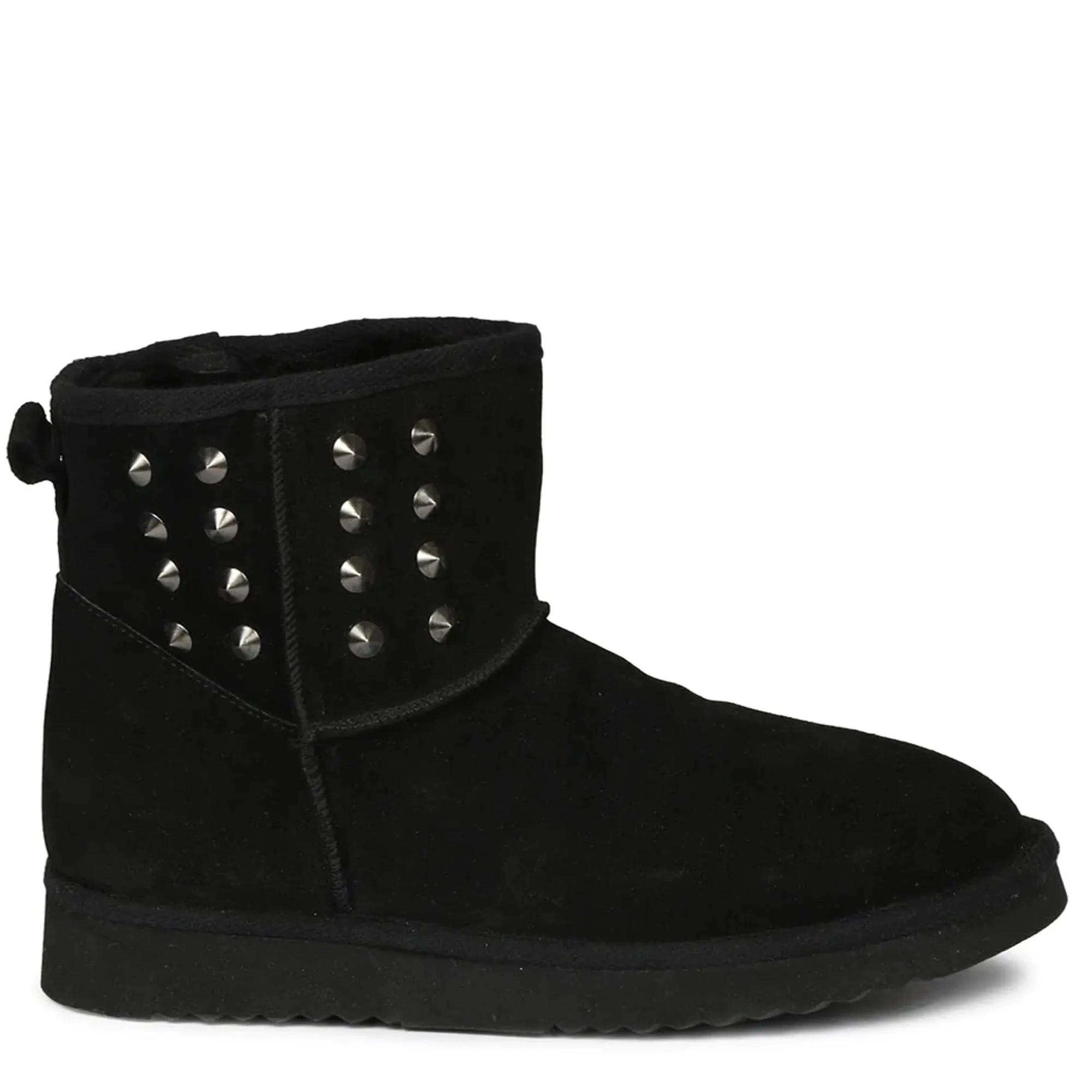 Saint Alessio Black Suede Leather Sung Boots