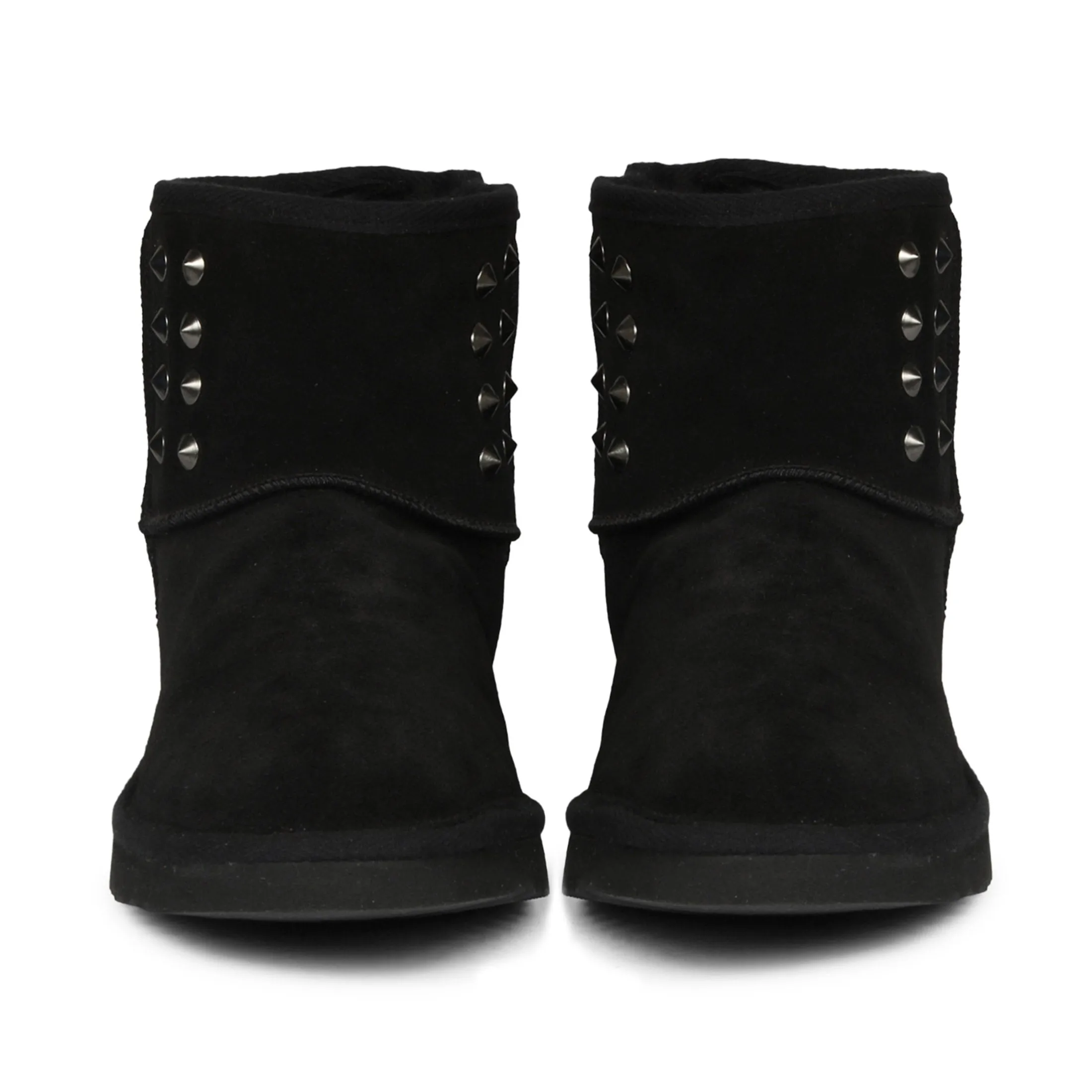 Saint Alessio Black Suede Leather Sung Boots