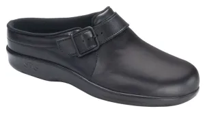 SAS Women's Clog Slip On Loafer BLACK