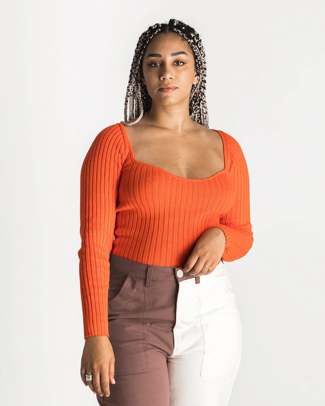 Tangerine Long Sleeve | XS-2X | Seconds Sale | Final Sale