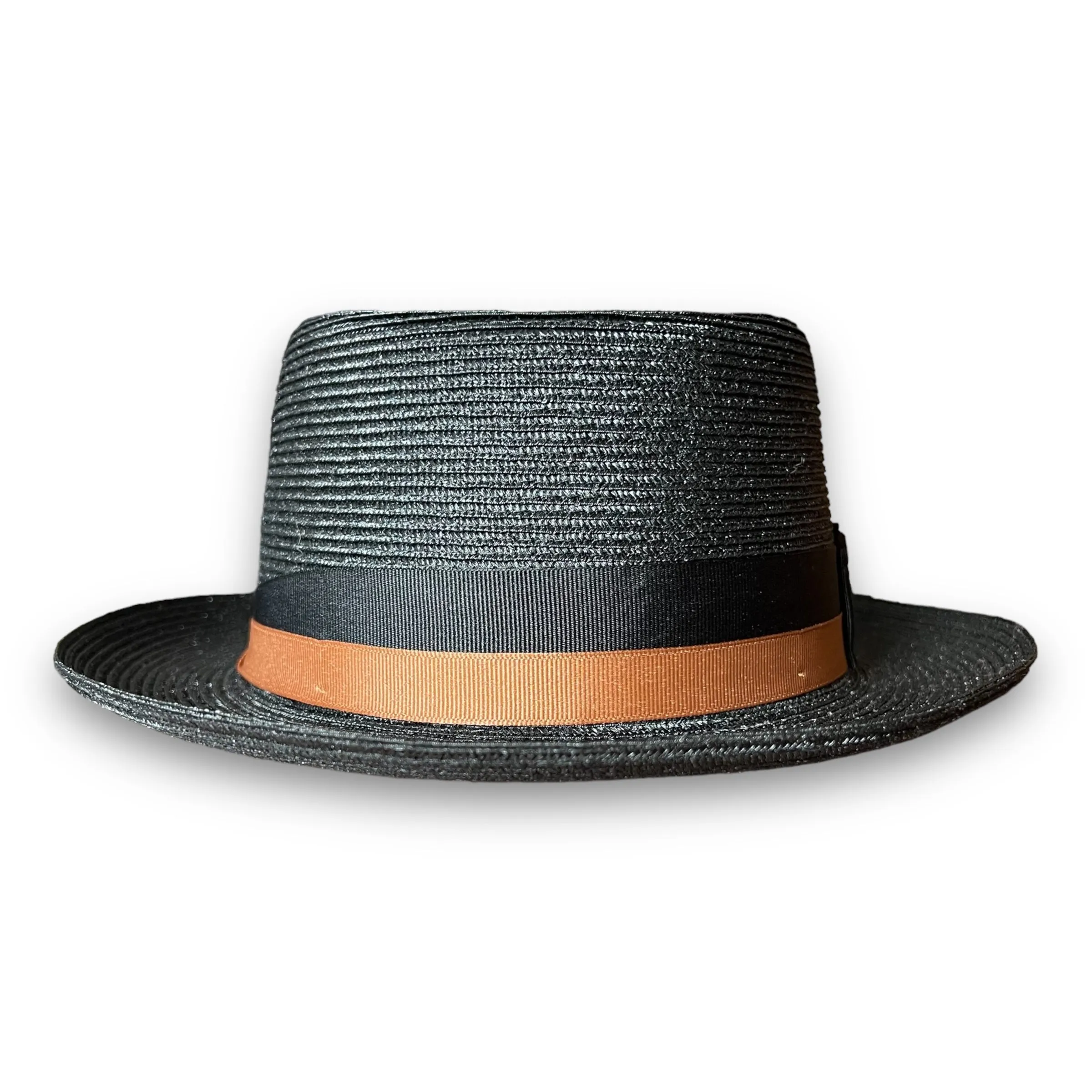 THE FLAMEKEEPERS HAT CLUB BLACK IVY STRAW PORK PIE