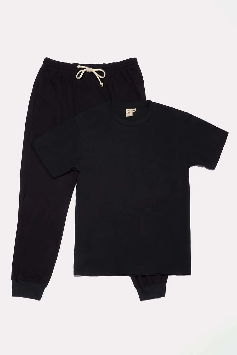 Women's Organic Black Pack: Jogger Pants   Unisex Style Tee